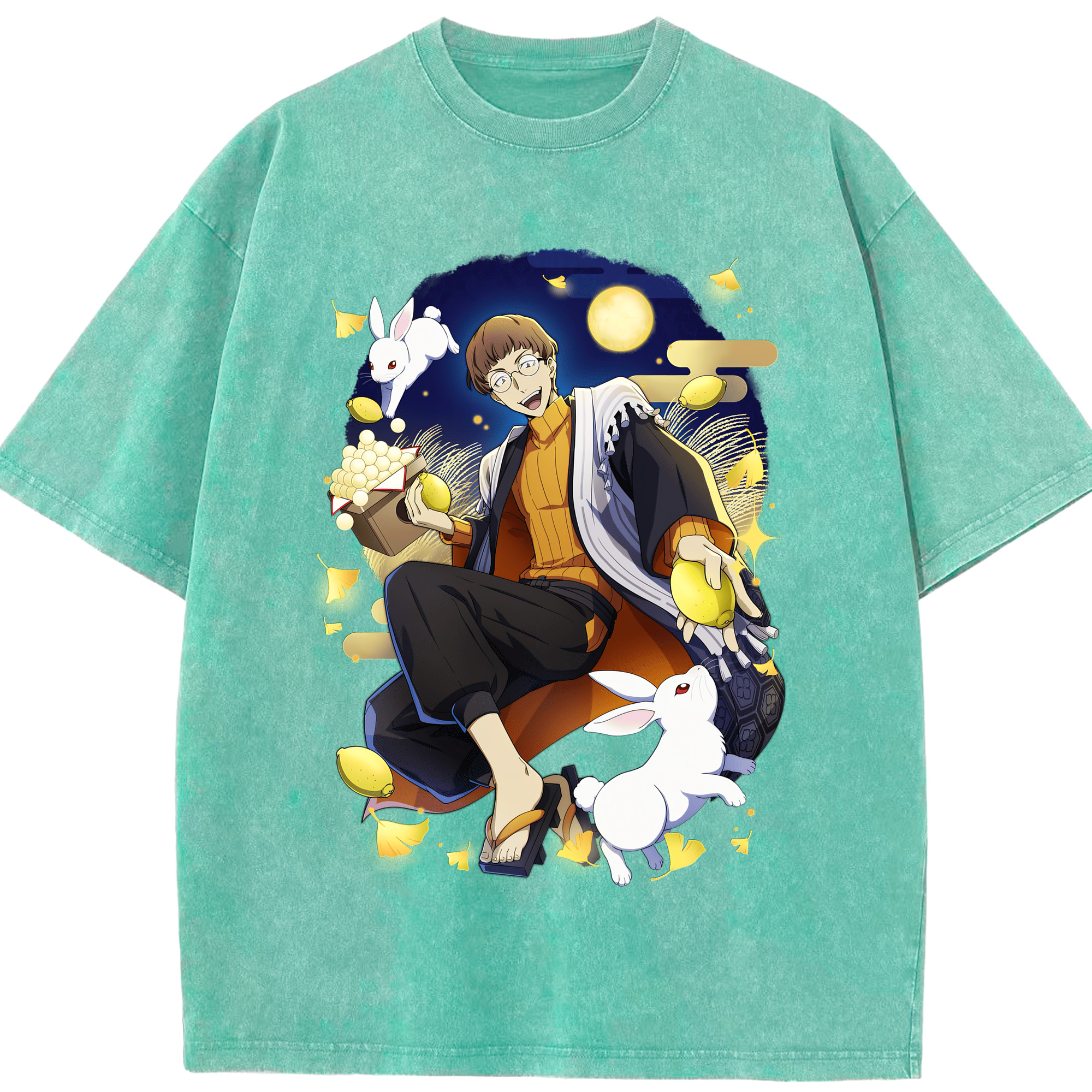 （画像用） 文豪ストレイドッグス Bungo Stray Dogs 綿100% ヴィンテージ風 半袖Tシャツ（フロントプリント）